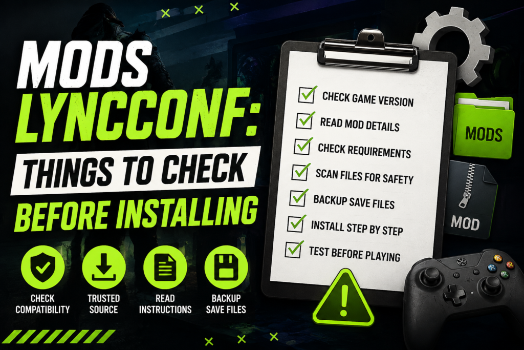 Mods LyncConf: Things to Check Before Installing