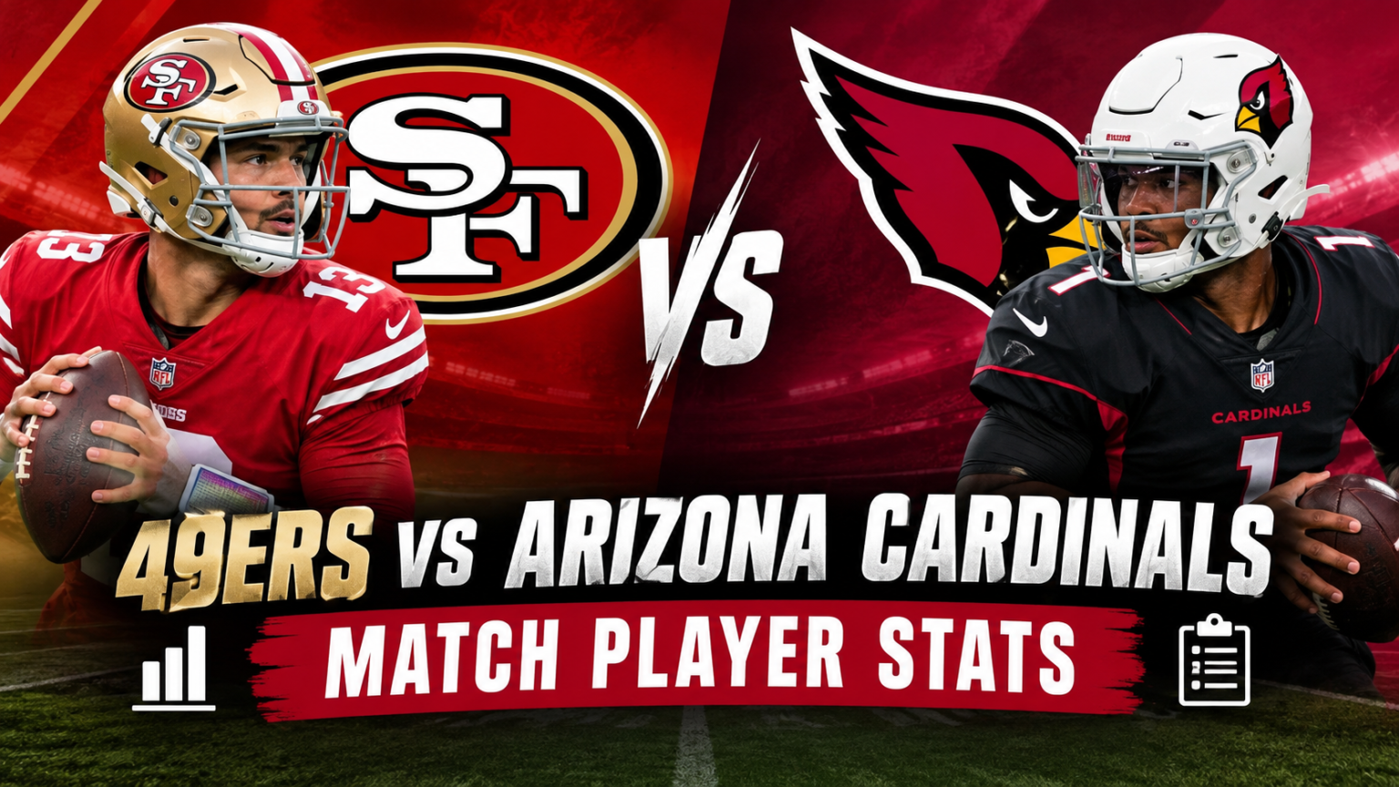 49ers vs Arizona Cardinals Match Player Stats