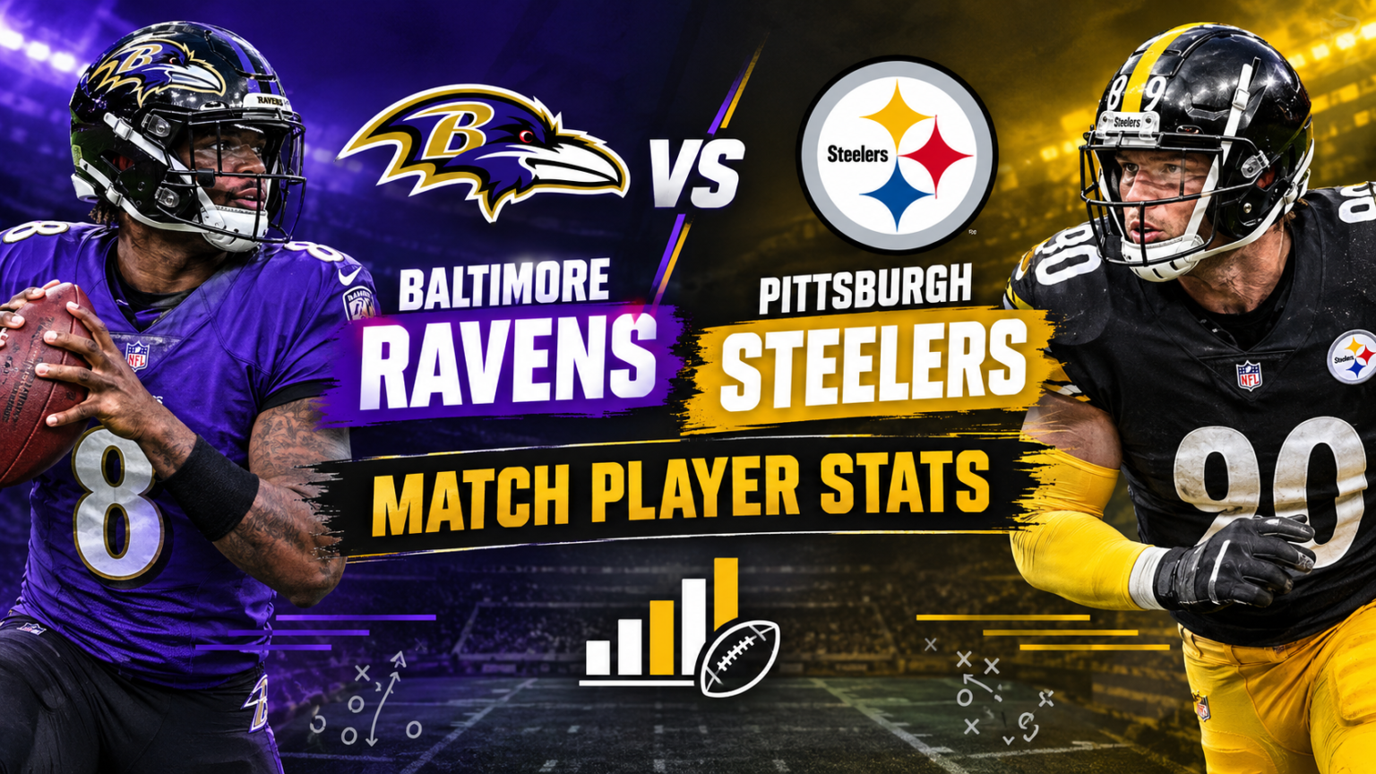 Baltimore Ravens vs Pittsburgh Steelers Match Player Stats