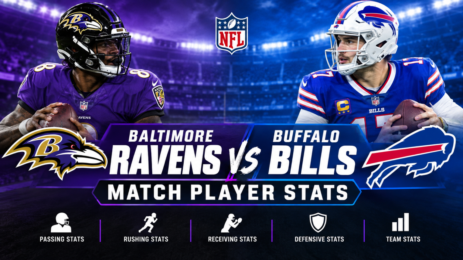 Baltimore Ravens vs Buffalo Bills Match Player Stats