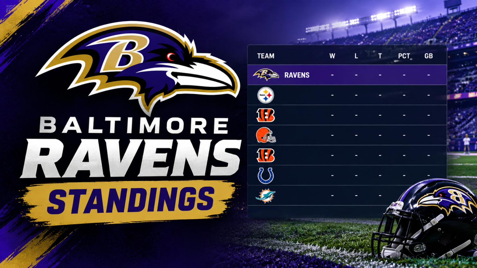 Baltimore Ravens Standings Baltimore Ravens Standings