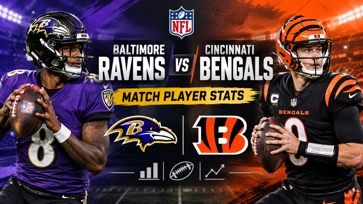 baltimore ravens vs bengals match player stats