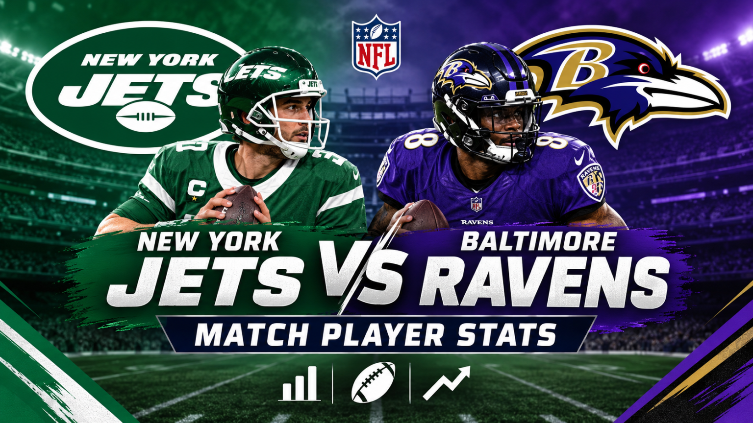 New York Jets vs Baltimore Ravens Match Player Stats