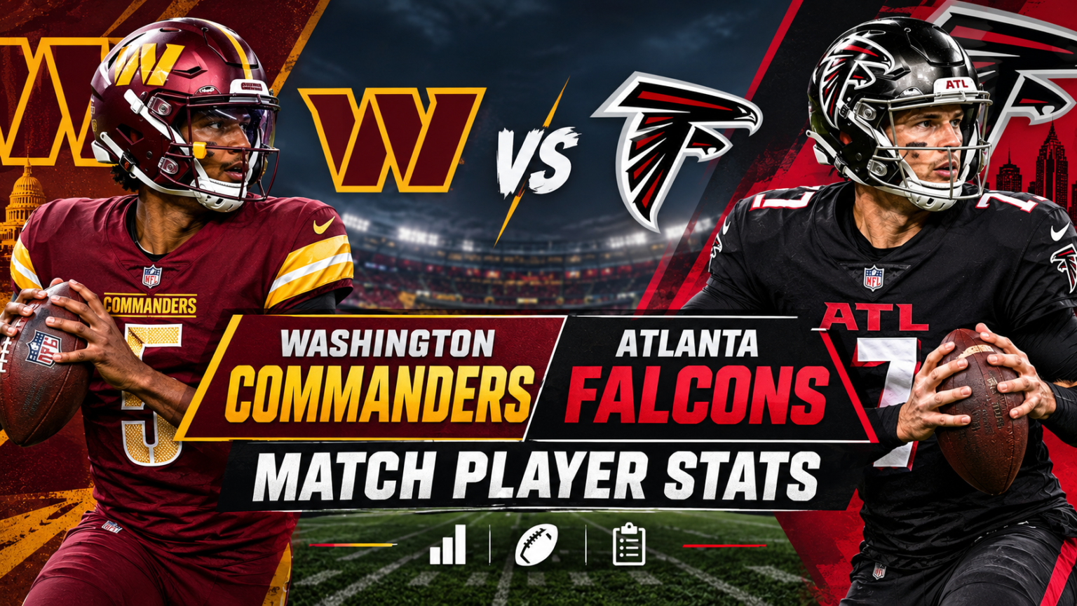 Washington Commanders vs Atlanta Falcons Match Player Stats Washington Commanders vs Atlanta Falcons Match Player Stats