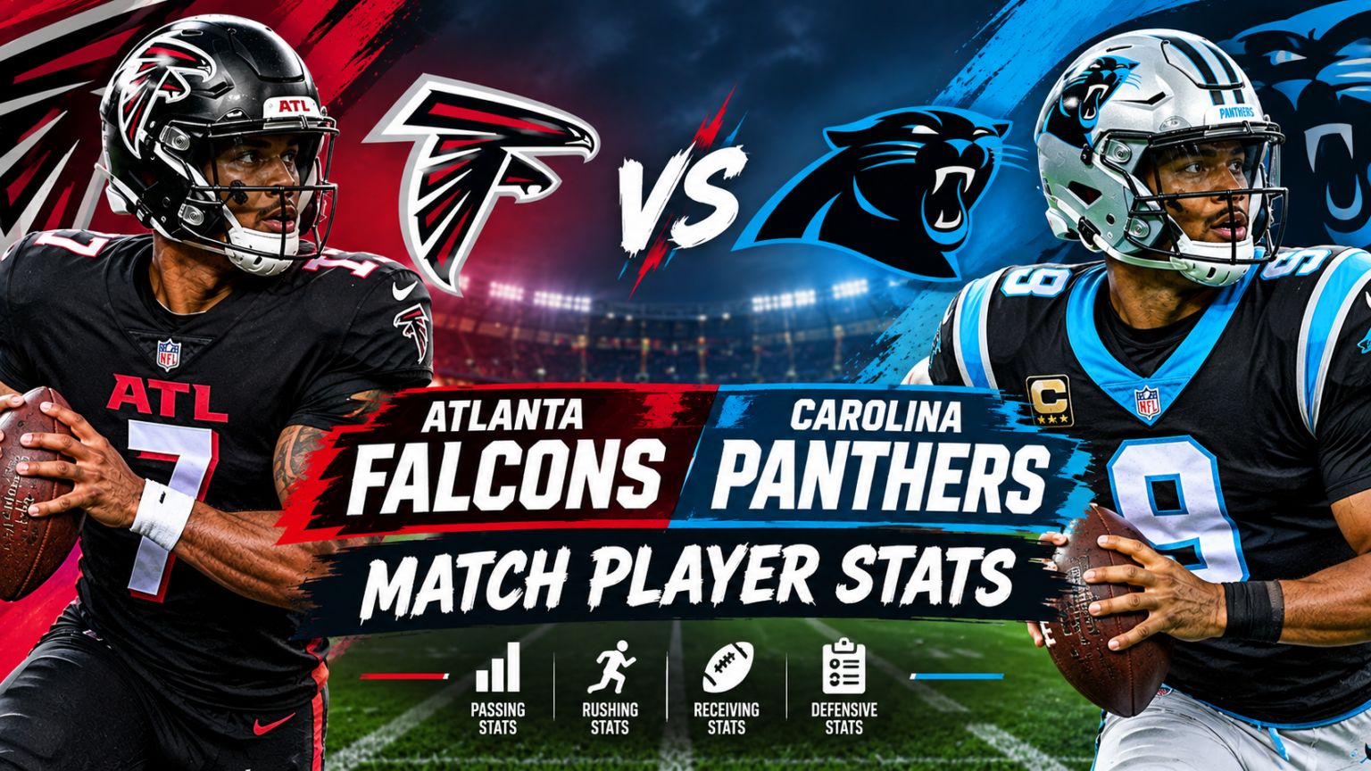 Atlanta Falcons vs Carolina Panthers Match Player Stats