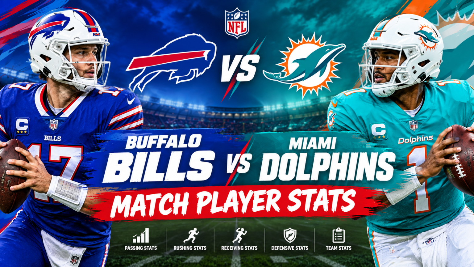 Buffalo Bills vs Miami Dolphins Match Player Stats