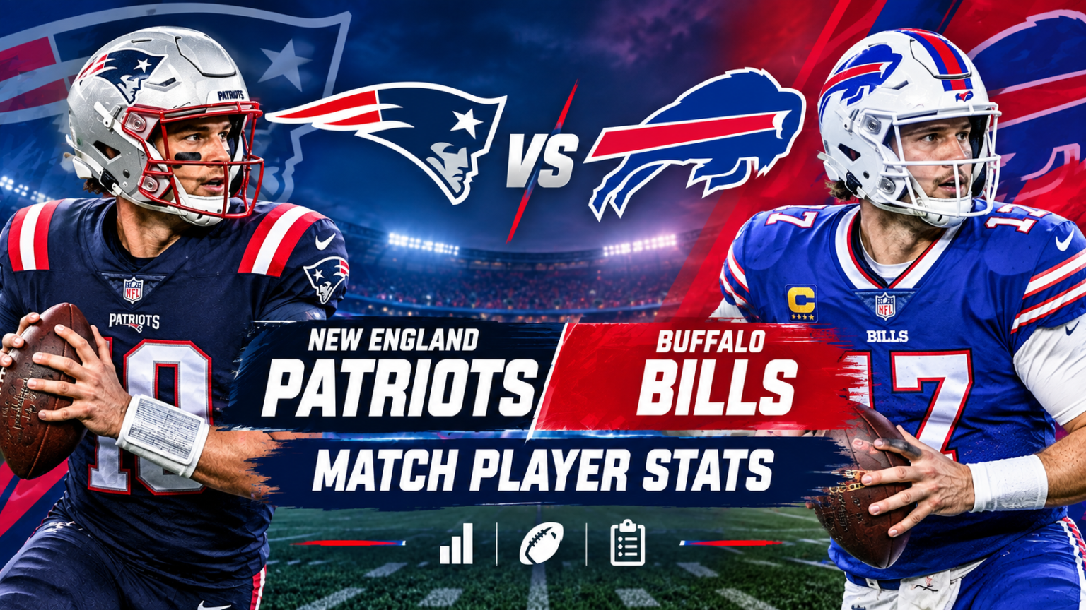 New England Patriots vs Buffalo Bills Match Player Stats