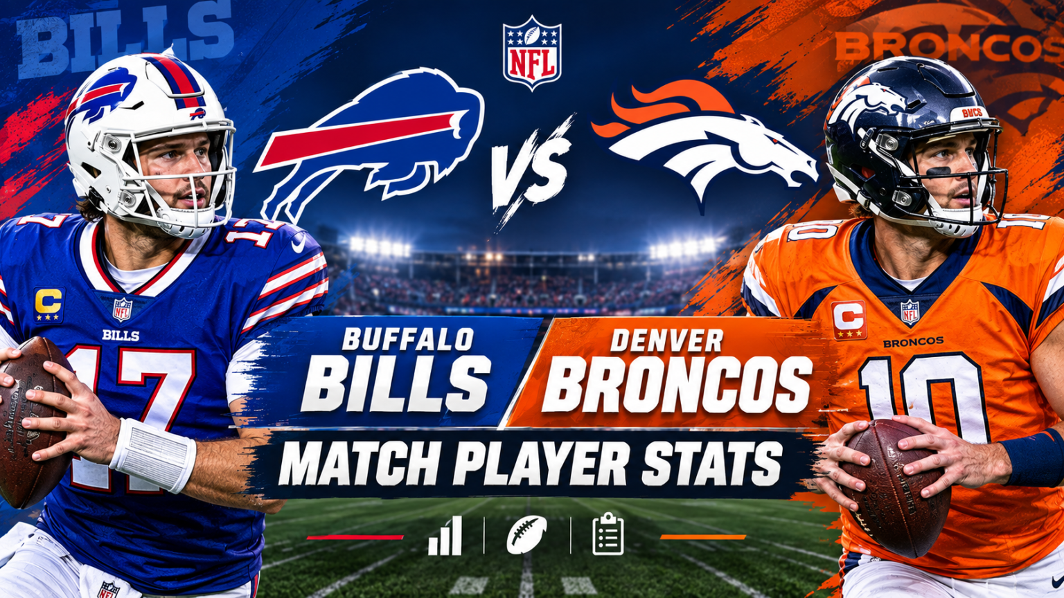 Buffalo Bills vs Denver Broncos Match Player Stats