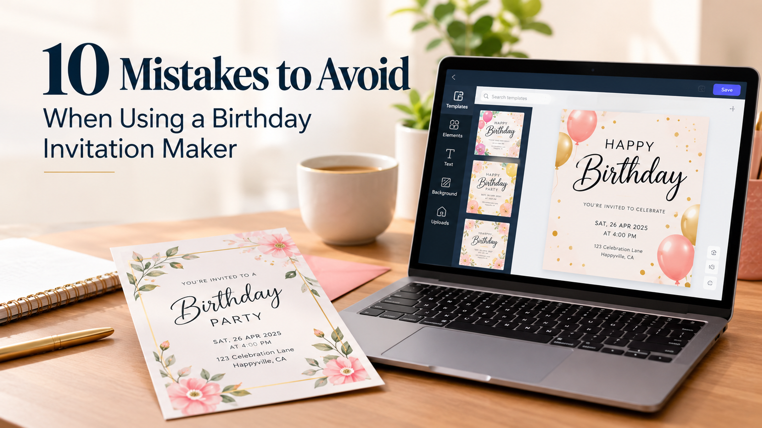 10 Mistakes to Avoid When Using a Birthday Invitation Maker