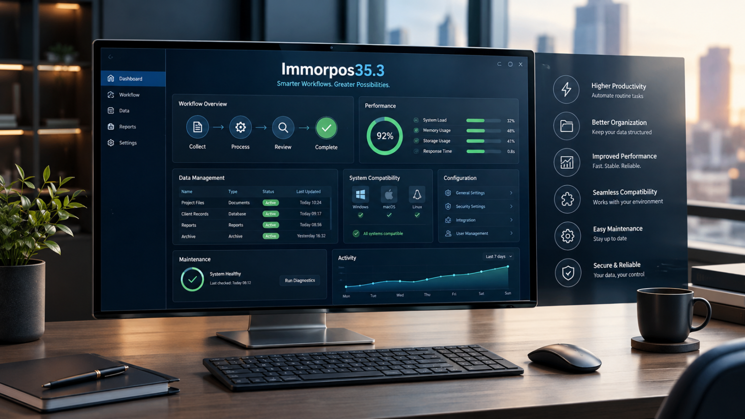 benefits of immorpos35.3 software
